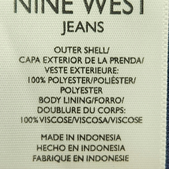 Nine West Blue Elliot Style Balloon Hem Long Sleeve Top Size Medium - Picture 10 of 12